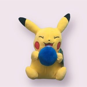 Pikachu Holding Blueberry Pokemon  8” plush NWT